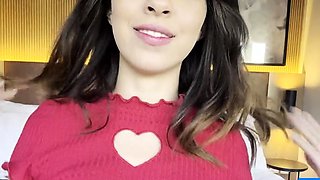 Big-Titted Brazilian Teen's Solo Webcam Show