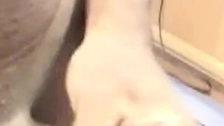 No Penetration Handjob and Titty Fucking Wank Out Session for BBC in the Laundry Room