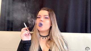 Worship My Smoke: BBW Goddess Puffs Cig & Vape