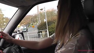 Smokey Driving Quickie With Danielle Maye
