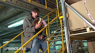 Worker Pounds Big-Butt French Secretarys Ass