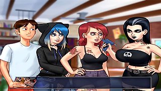 Cartoon summer saga making out with Eve in part 120