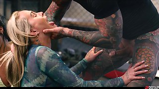 Yasmina Khan's Wild Gym Threesome Explodes with Interracial Heat