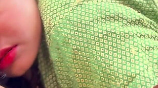 Naughty Stepbrother Shows Condom to Horny Desi Chachi & Fucks Her Hard