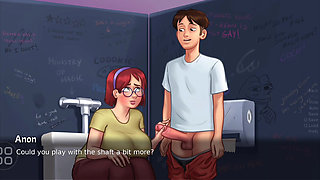 Teen girl showing her boobs