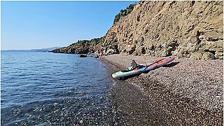 Peeing Panties,masturbation And Gaping Pussy On Nudist Beach