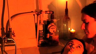 Small titted babe gives awesome blowjob