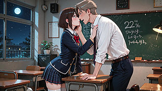 18-Year-Old Student Is Left Alone With Her Teacher- AI Porn