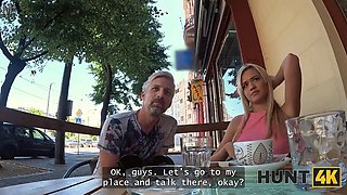 Hunt4k. mouth total of cum and arms full of money