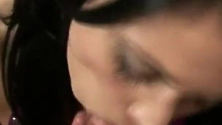 Brunette MILF Sucks Big Cock to Explosive Orgasm