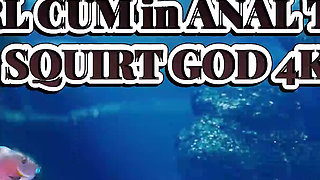 Peachy Alice Hairy Cunt Gushes Girl Cum in Anal Threesome - Squirt God 4K