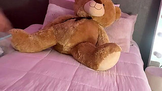 Lots of Fun with a Dildo on My Bed