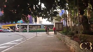 Granny Fuck in City Trailer - Homemade MILF & BBC Bareback with Clarkes & Mya