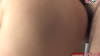 Blonde Teen 18+ With Perfect Tits Picked Up For Her First Porn