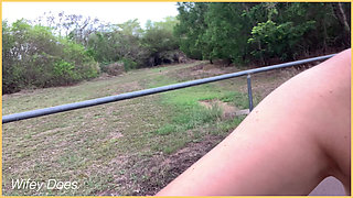 Wifey does Have the Best Tits for outdoor flashing