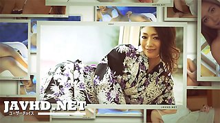 Naughty toy insertion along sweet Hitomi Oki