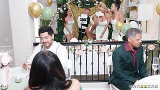 Savanah Storm and Brandy Salazar's long hair action by Brazzers Exxtra