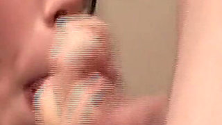 Drooling MILF Deepthroats Throbbing Cock in Sloppy Session