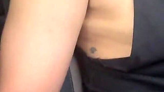 Petite Student Gives Handjob in the Car and Makes Him Cum