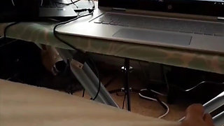 Real Hot Wife MILF Camgirl Jess Ryan Uses Big Black Toy in Creamy Pussy