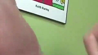 Sophie Dee sucks of her gardner!!