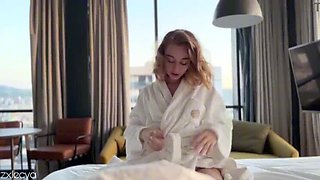 Perfect Morning Sex with Cum on Ass - Amateur Blonde Couple Homemade