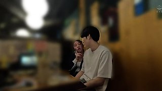 Horny amateur masked Asian teen toying on webcam show