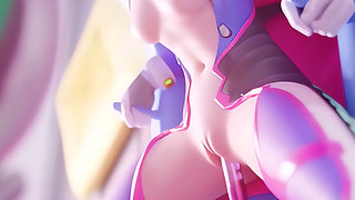 D.va Love Fuck Machine - Overwatch 3D Porn