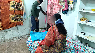 Mathvan, Who Lives in the Same House, Saw the House Owner's Wife Wearing Panties and Wants to Taste Her