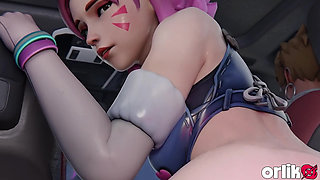 The Rise of a New Popstar - D.va 3D Overwatch Porn Animation