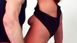 It's hot in the fitness center - Young skinny teen fucks with the fitness coach