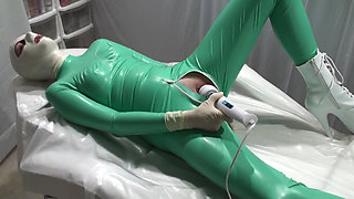 Latex Danielle relaxing in the ambulance