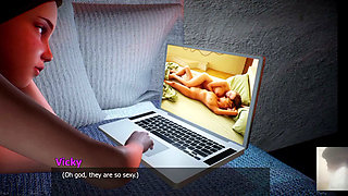 Virgin 18 Plus Step-daughter Is Caught by Her Step-dad While She Was in His Room