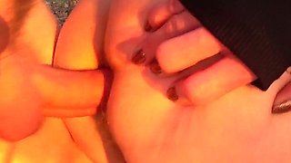 POV!young Wife Rough in the Anus,russian Dirty Anal in Public