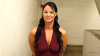 London River ass toyed in bondage