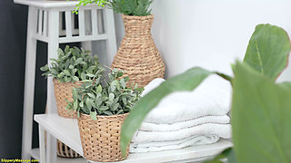 Fat Cock Presses Into Her Tight Asshole