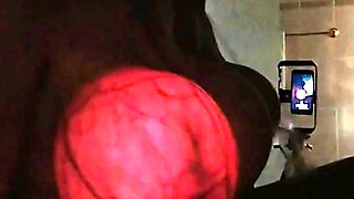 Beautiful Brunette Big Boobs Rides Fake Cock