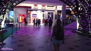 Young blonde shares intense remote vibrator fun
