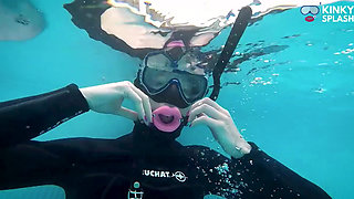 Neoprene Enclosed and Gagged - Underwater Mouth Control Fantasy