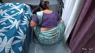 Kaam wali stuck in table, Owner Fucked her from behind.