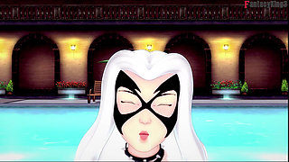 Felicia Hardy,black Cat, Bikini Blowjob - Marvel