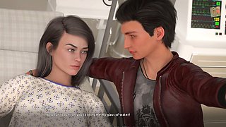 Busty blonde with big natural tits and a hot ass exploring her first experiences