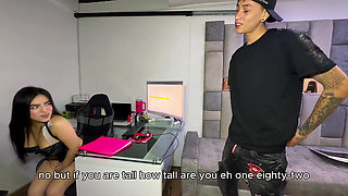 Job Interview Turned Into a Hardcore Sex Session - the Boss Almost Found Us Out!