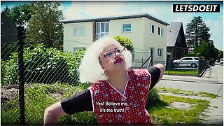 Kinky German Granny In Cosplay Bends Over Outdoors... What She Does Next Will Make You Rock Hard