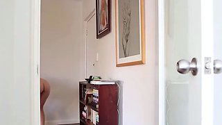 German redhead enjoys her solo masturbation