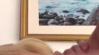 Tattooed blonde Amber Deen banged by a big cock from Luke Hotrod