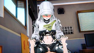 Internal ejaculation, arknights endfield, body-suit
