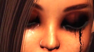 Lesbian fuck in prison! Ball gagged young woman gets fucked hard