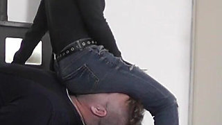 Under Mistress Sydney's Jeans!