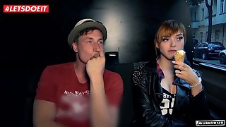 German Redhead Teen Anny Aurora Fucked for Cash in Van